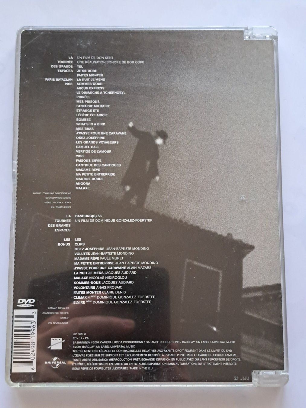 Alle DVDs: DVD Bashung - La tournée des grands espaces – Gebraucht aus Pully von bro_n52j 1
