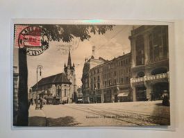 Ancienne CP de Lausanne - Place St-François 1912