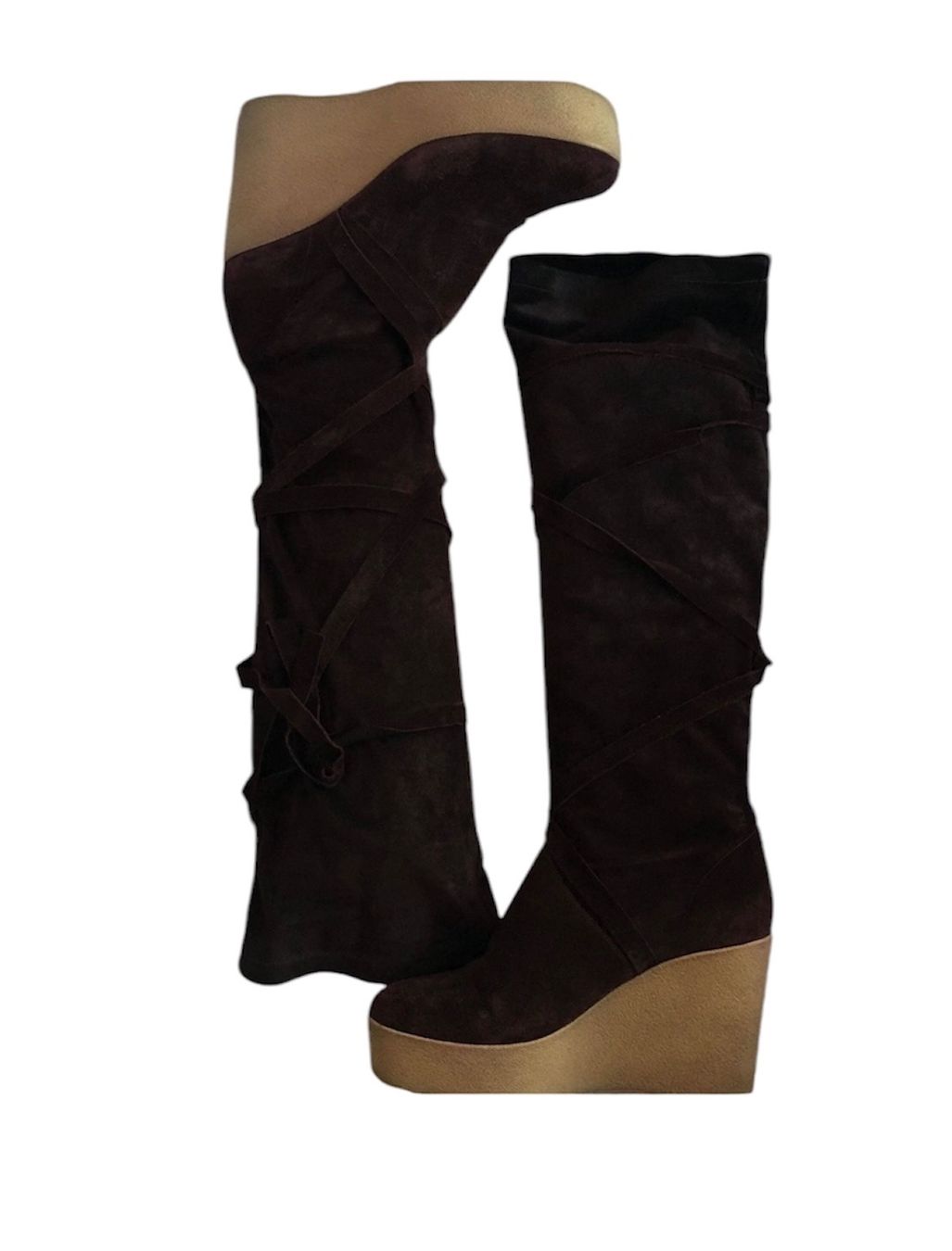 Scarpe da donna: Bottes compensées / Lederstiefel – Usato da Dotzigen venduto da SecondHandGems 1