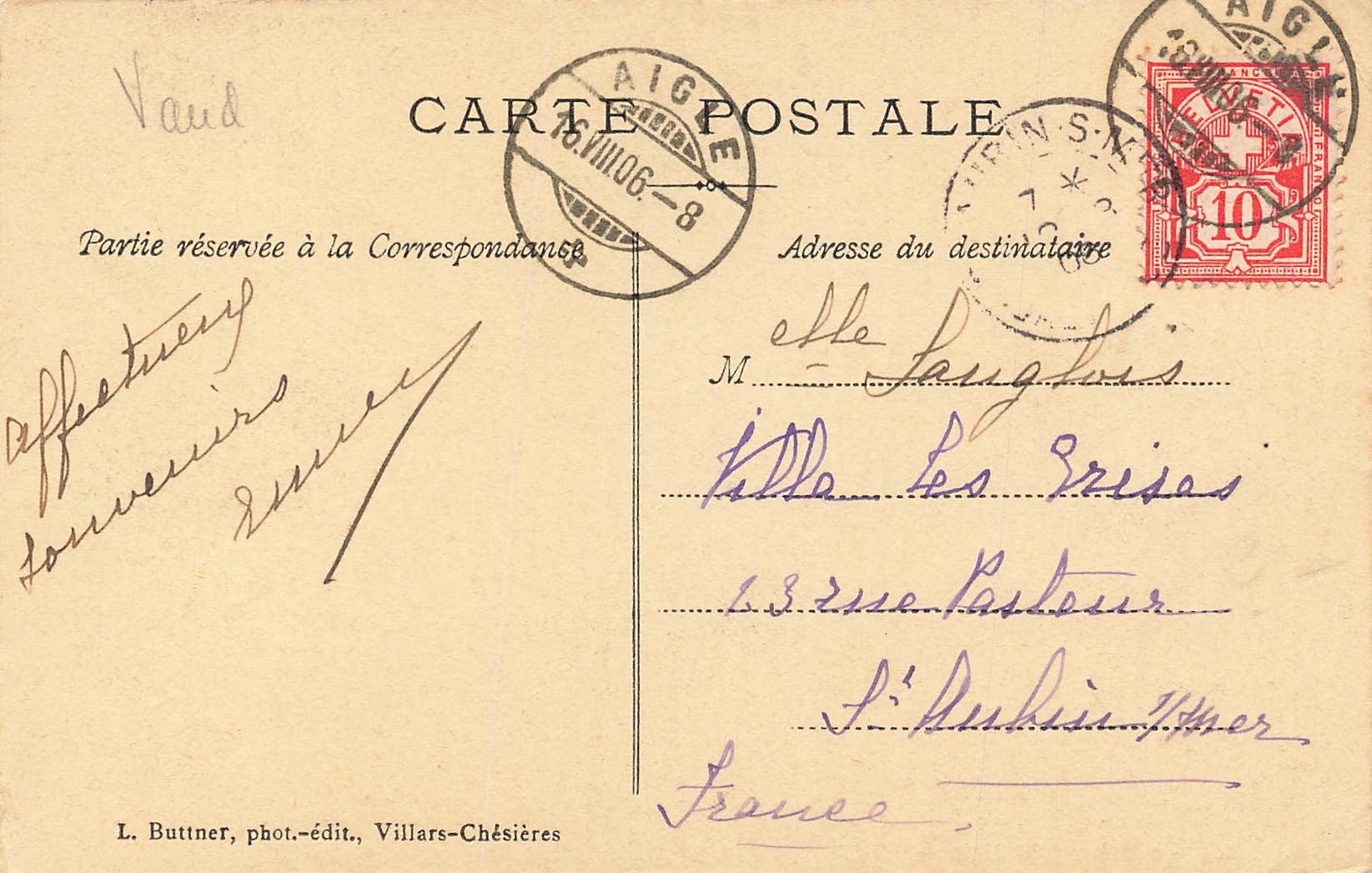 Cartes postales: Le rhone pres aigle – D'occasion à Biasca par Blenio71 1