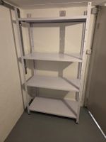 Regal Metall weiss 5 Tablare ca. H 194cm und 100cm breit 