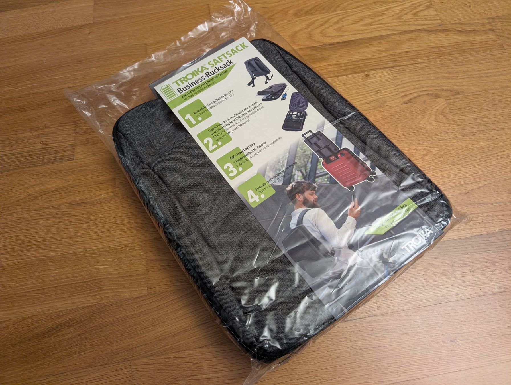 Zaini: Business backpack TROIKA SAFTSACK RUC70/GY – Nuovo e nell'imballaggio originale da Meyrin venduto da pc1parts