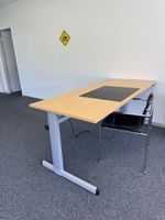 Höhenverstellbarer Schreibtisch, Top Zustand, Ahorn 49