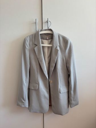 Eleganter H&M Blazer Gr. 34, hellblau/grau, wie neu <3