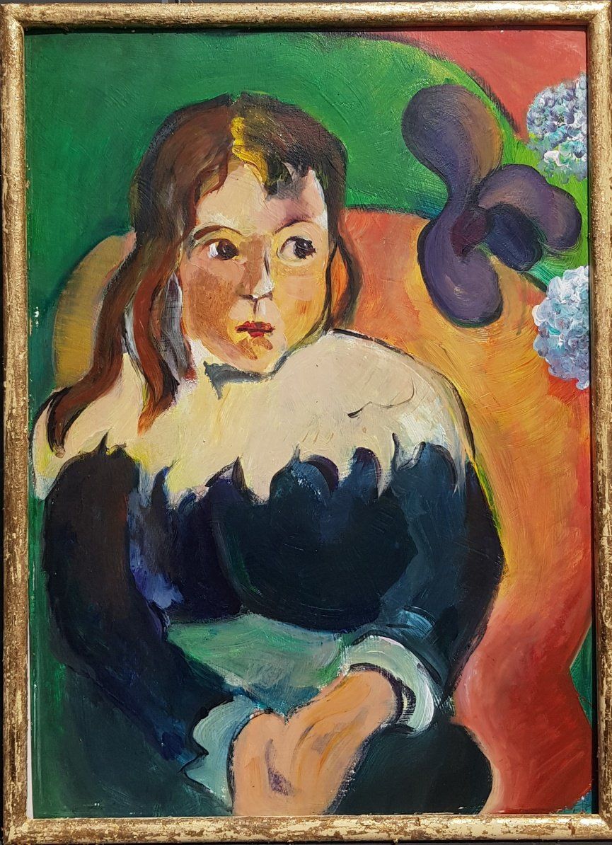 Dipinti: Mädchen Portrait aus Schweizer Sammlung – Usato da Horw venduto da Kunstreich7 3