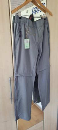 CRANE Outdoorhose Zipp-Off Grösse M Grau NEU mit Etikett