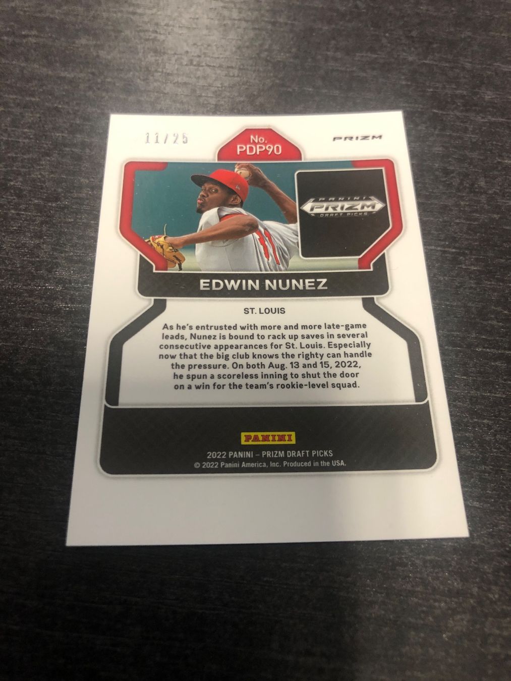 Topps Carte collezionabili: Panini Prizm Baseball Edwin Nunez /25 – Usato da Wangenried venduto da Garagara 1