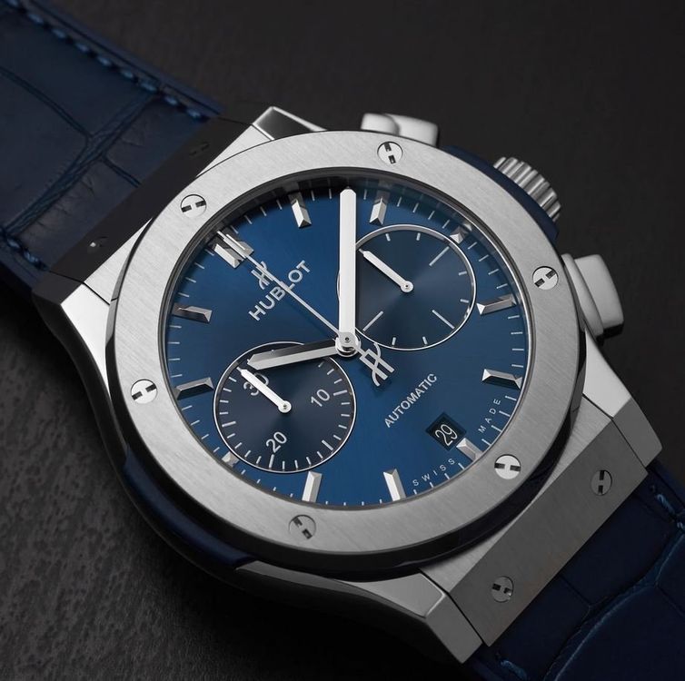 Hublot Classic Fusion Chronograph Titan Blue 45mm Acheter sur