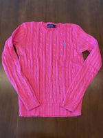 Polo Ralph Lauren, Baumwoll-Rundhalspulli Zopfmuster, Gr. S