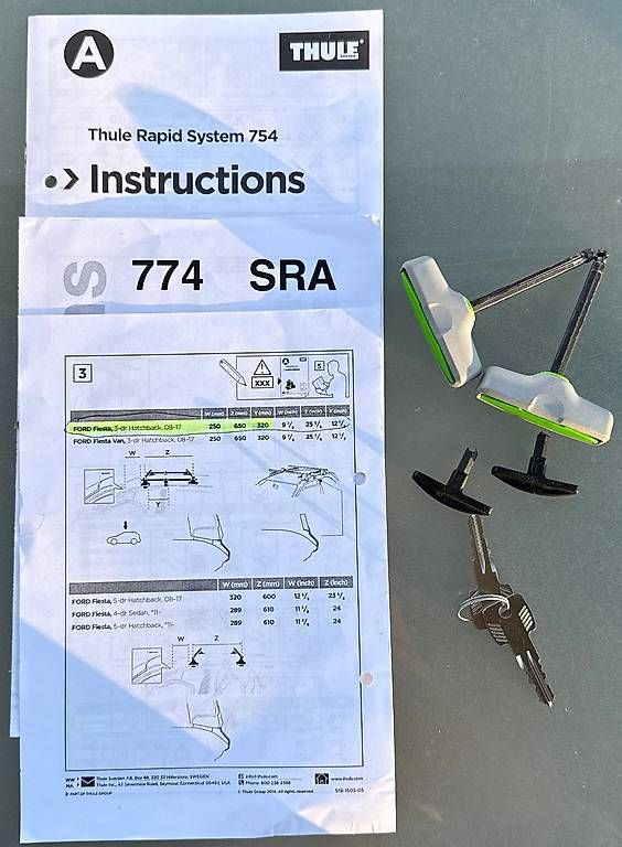 Thule Barres de toit: Dachträger THULE Rapid System 754 ohne Reling – D'occasion à Niederbüren par funkel06 1