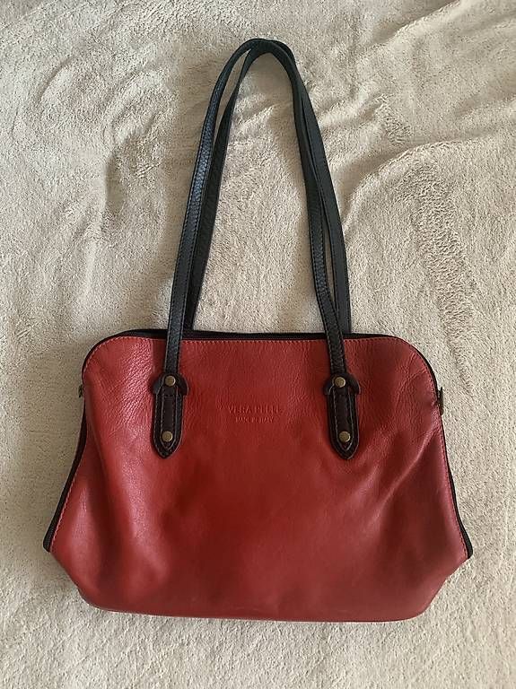 Borse da donna: Vera Pelle - Ledertasche rot – Usato da Einsiedeln venduto da ver_sb5p