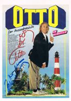 Otto Waalkes mit Ottifant Autogramm Magazinbild 20x30cm