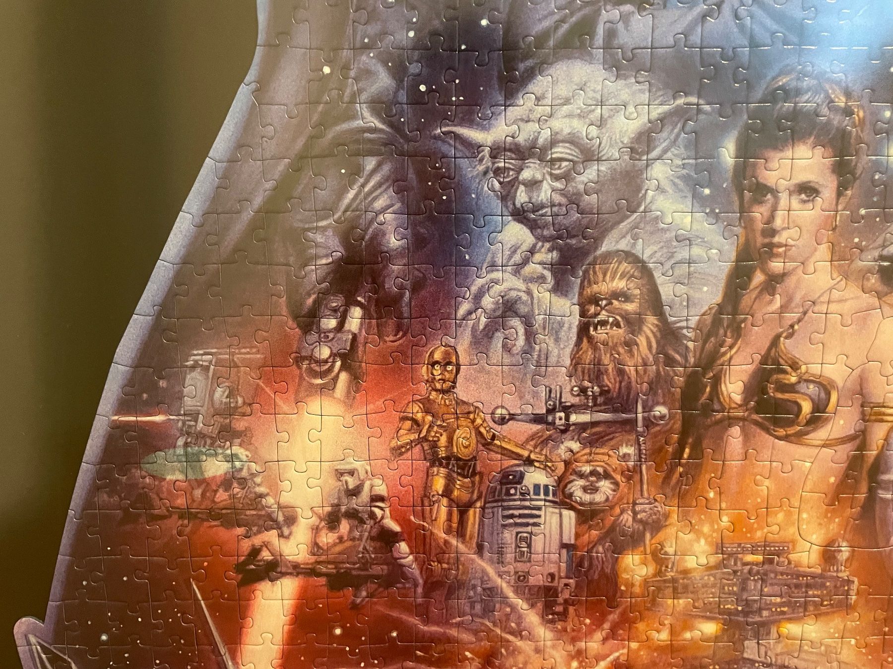 Ravensburger Puzzle: Ravensburger STAR WARS Darth Vader Form-Puzzle Gerahmt – Usato da Dietikon venduto da ambra-kamil 3