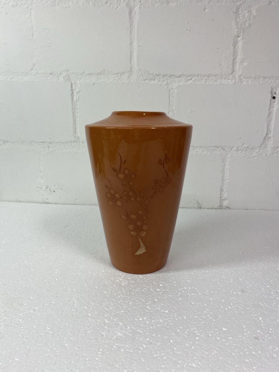 Vasi & Recipienti: Vase braun mit floralem Relief – Usato da sursee venduto da trilli-tralli 1