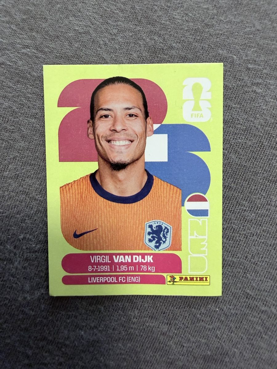 Panini Carte collezionabili: Panini WM 2026 Sticker Virgil van Dijk – Nuovo e nell'imballaggio originale da Oberengstringen venduto da Mahir02