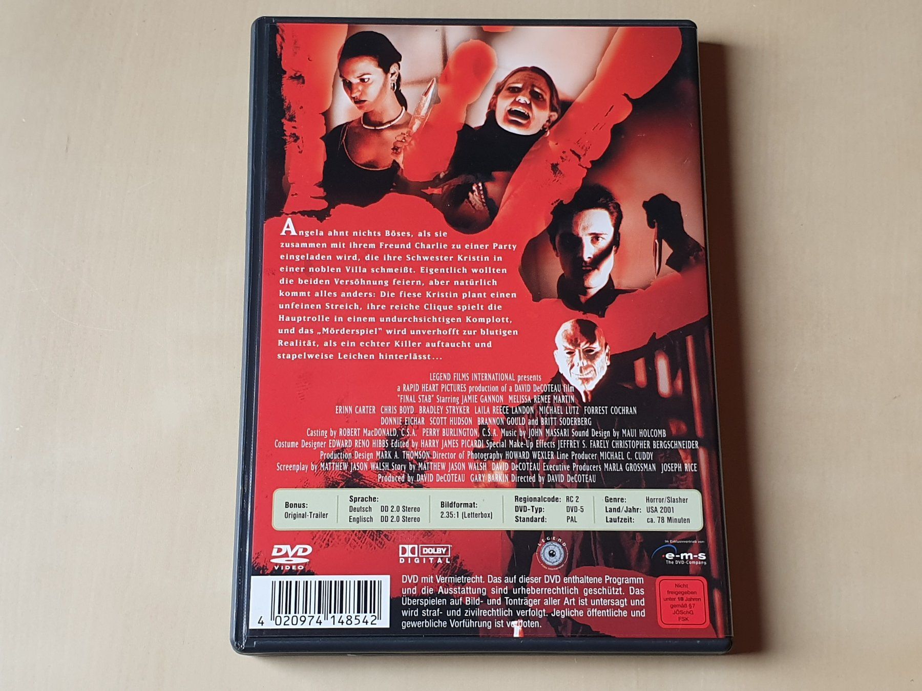 Tutti i DVDs: Final Stab – Usato da Stansstad venduto da collectorsshop 1