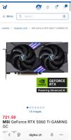 MSI Nvidia GeForce RTX 5060 Ti 16GB OC