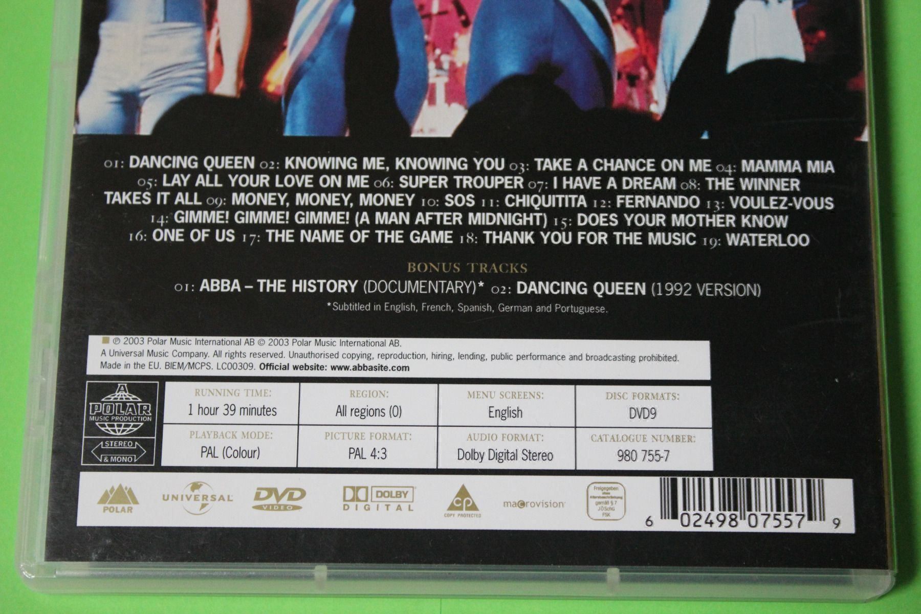 Alle DVDs: ABBA - GOLD (VERGRIFFEN!!!!) DVD – Gebraucht aus Tübach von JamesStone 6
