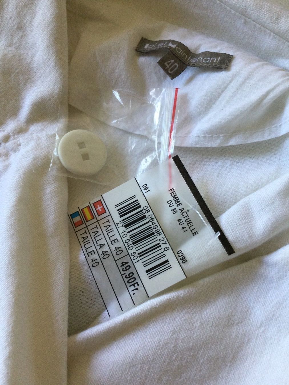 Jacken: Veste blanche 55% lin NEUF – Neu und originalverpackt aus Agiez von chouchanelle 5
