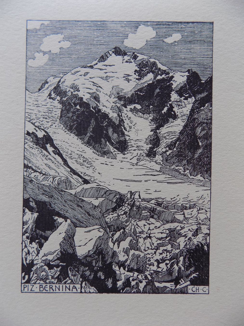 Gravures: Piz Bernina – D'occasion à Risch par Rischli15 4