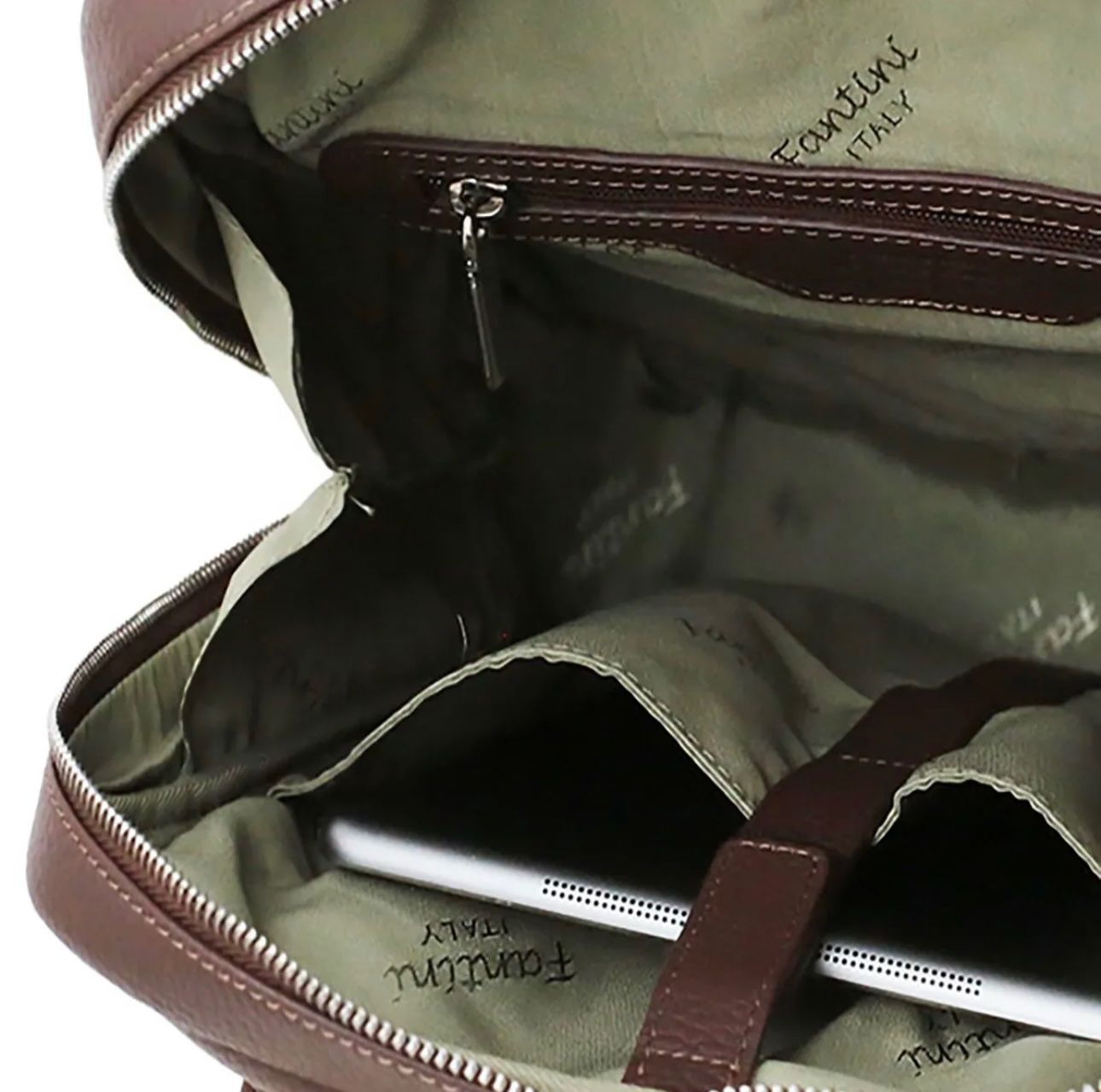 Zaini: Lederrucksäcke Fortuna - Farbe: Braun – Nuovo e nell'imballaggio originale da Wittenbach venduto da WWW.DRILUBAGS.CH 3