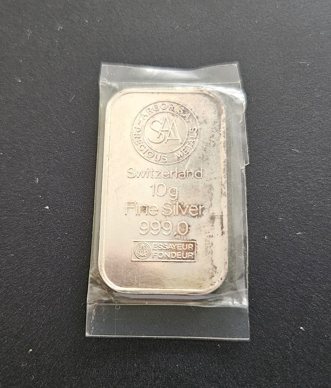Metalli preziosi: Silberbarren 10 Gramm Argor S.A. – Usato da Winterthur venduto da ManuM88