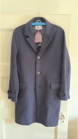 Mantel Lacoste blau klassischer Schnitt