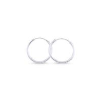 Ohrringe Creole 925 Silber Klassiker filigran 18mm