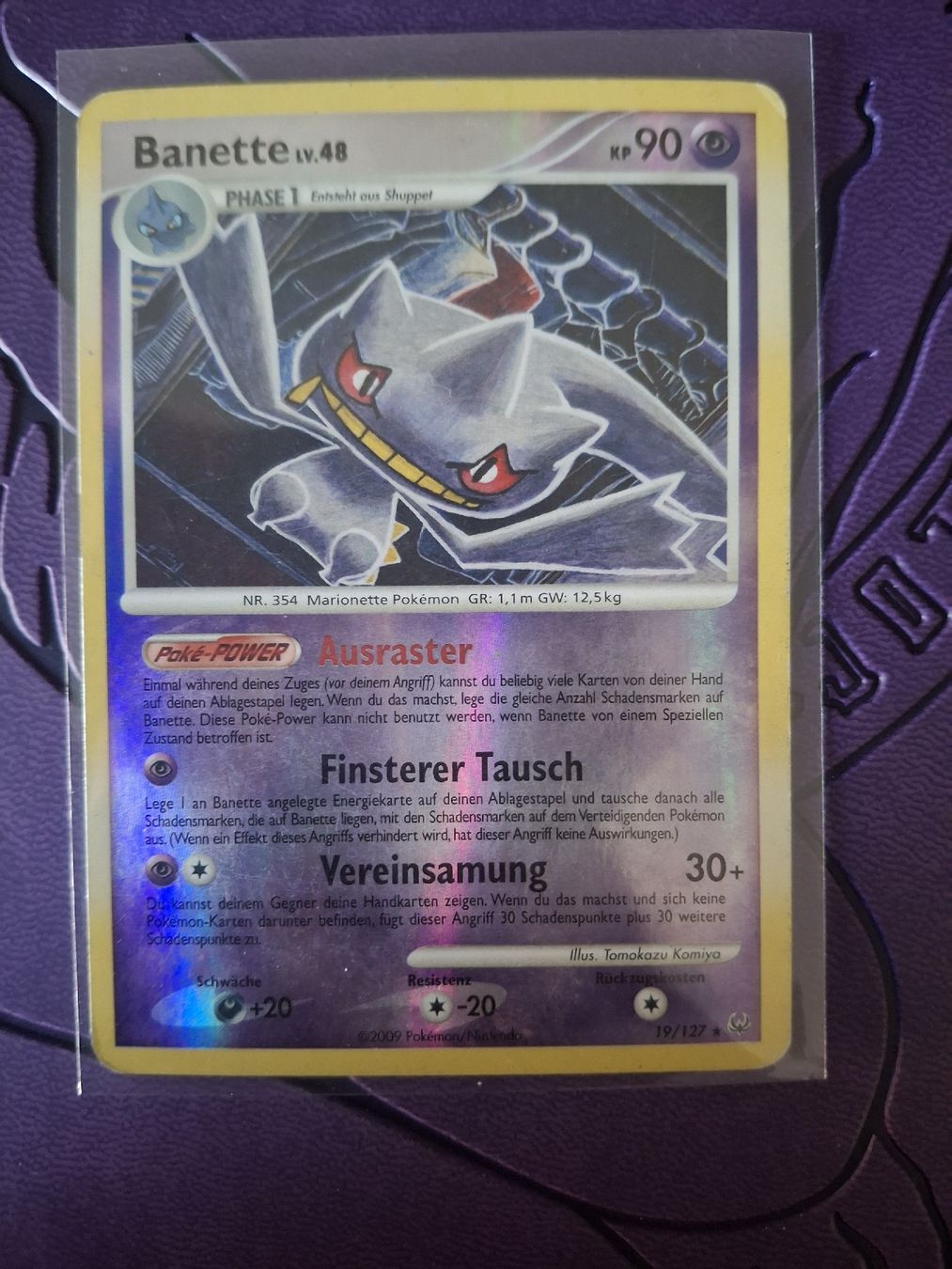 Pokémon Carte collezionabili: Banette lv 19/127 Reverse holo – Usato da Münsingen venduto da ama_9cdk