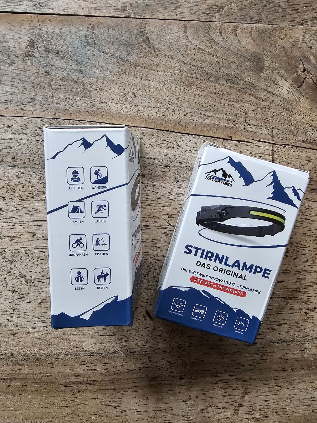 Lampen: Stirnlampen 2er-Set NatureVibes – Neu und originalverpackt aus Wald ZH von Grappe 1