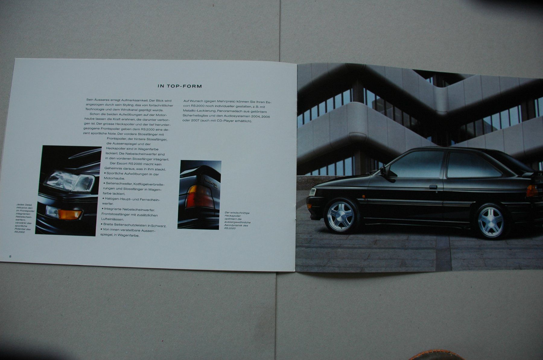 Ford Documenti: Ford Escort RS 2000 - Original-Prospekt – Nuovo (secondo la descrizione) da Malans GR venduto da Chueche427 5