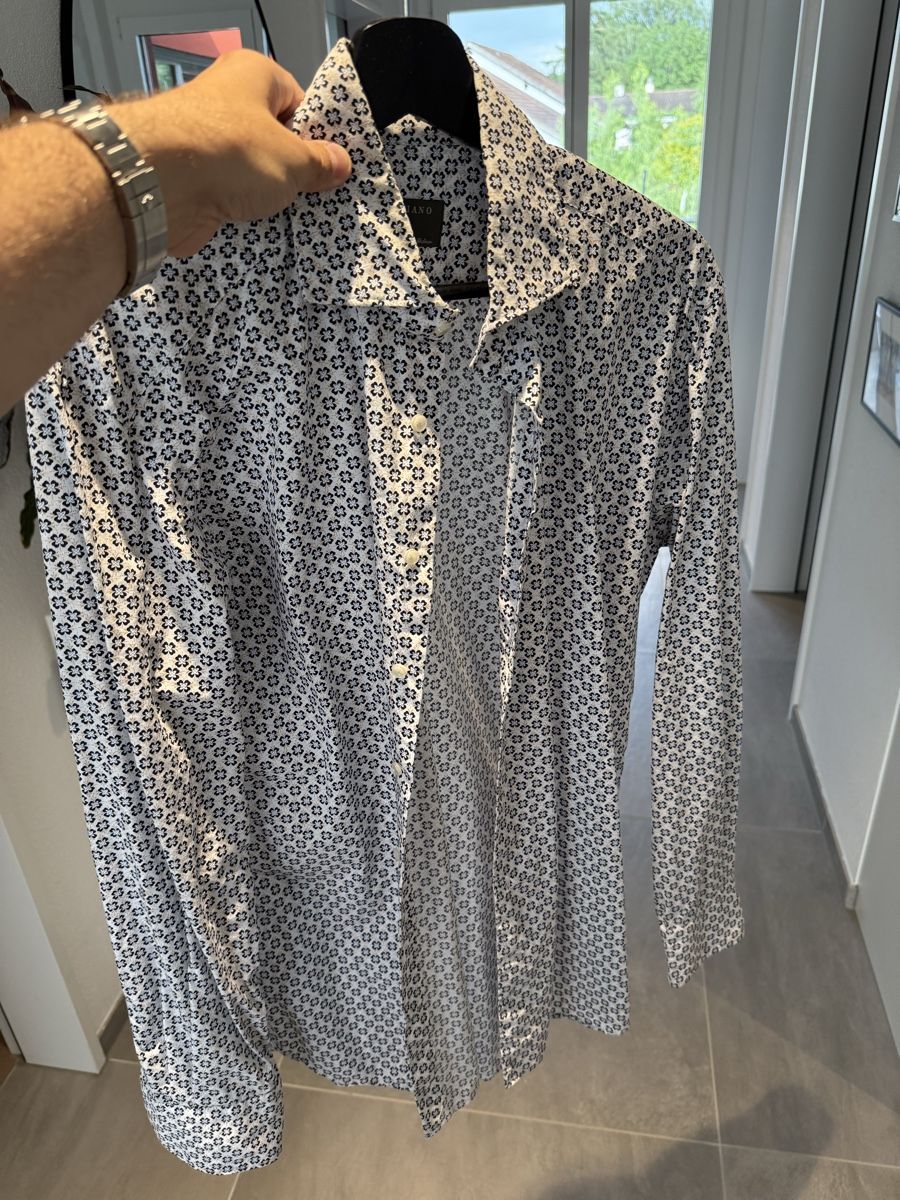 Camicie: Artigiano Hemd mit Muster, Gr. M – Nuovo (secondo la descrizione) da Ottenbach venduto da ygi95