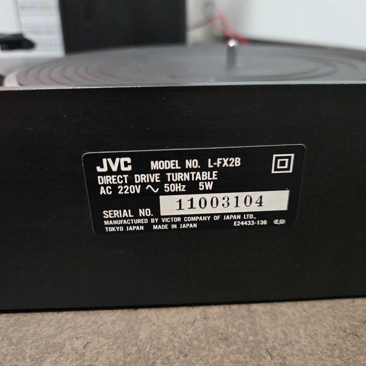 JVC Tourne-disques: JVC L-FX2 – Fully Automatic Direct Drive – D'occasion à Riedt b. Erlen par 63ak 5