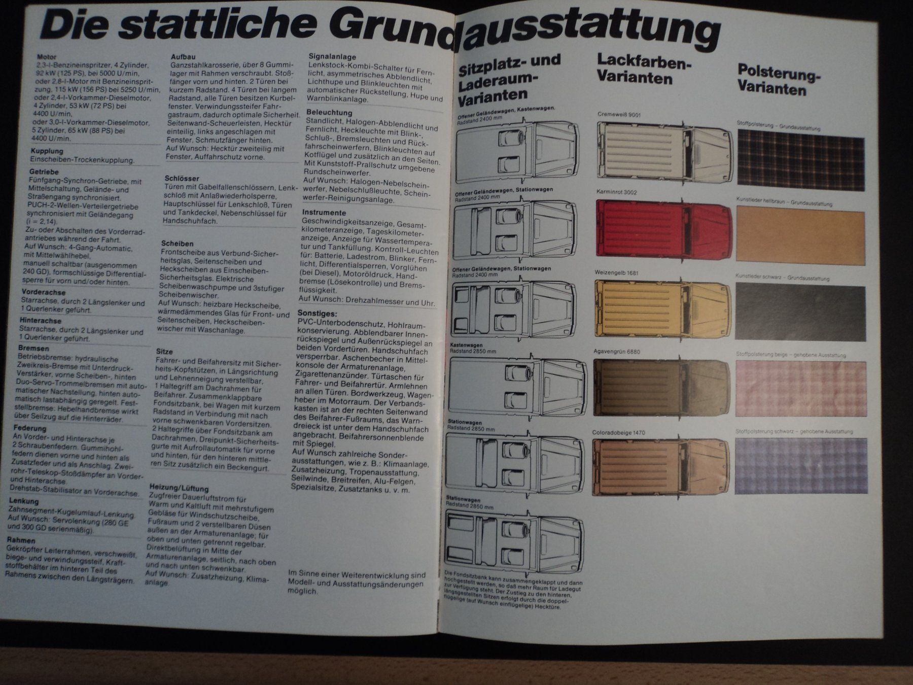 Puch Documents: Prospekt Puch G 1984 Steyr Daimler Puch – D'occasion à Schwarzenburg par modelCARama 7
