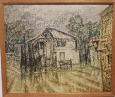 P.  BORDEAUX (1904-1995) paysage urbain