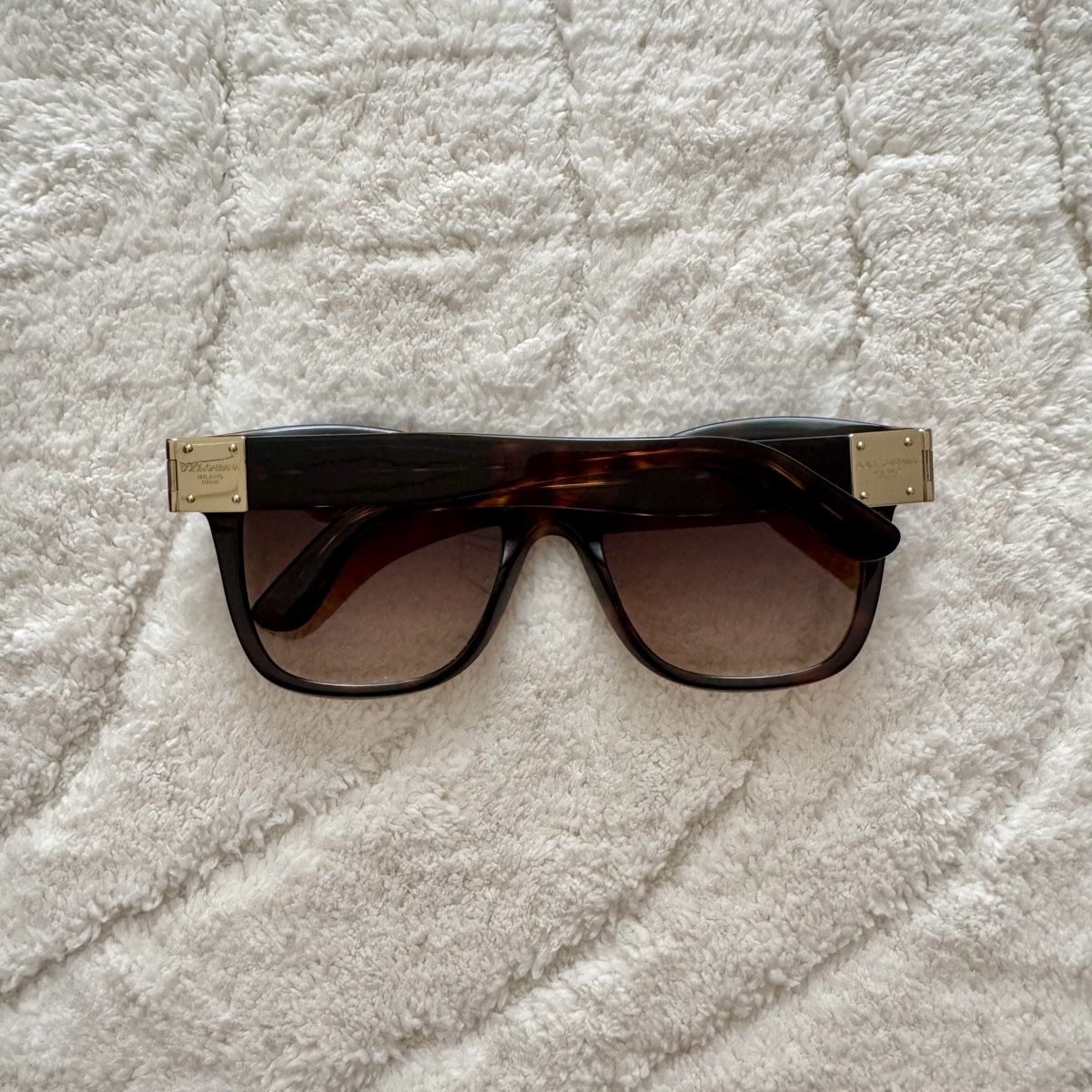 Dolce & Gabbana Occhiali & Lenti: Dolce & Gabbana Sonnenbrille, braun gemustert – Usato da Kriens venduto da spl_12 1