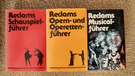 Reclam Schauspielführer, Opernführer, Musicalführer, 3 Bde