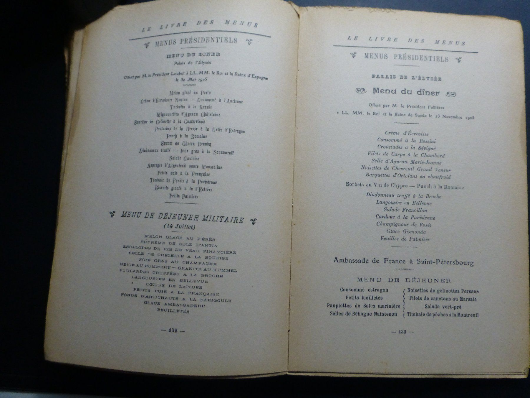 Bücher: Menubuch aus dem Jahr 1932 – Gebraucht aus Bettlach von 1saurer 8
