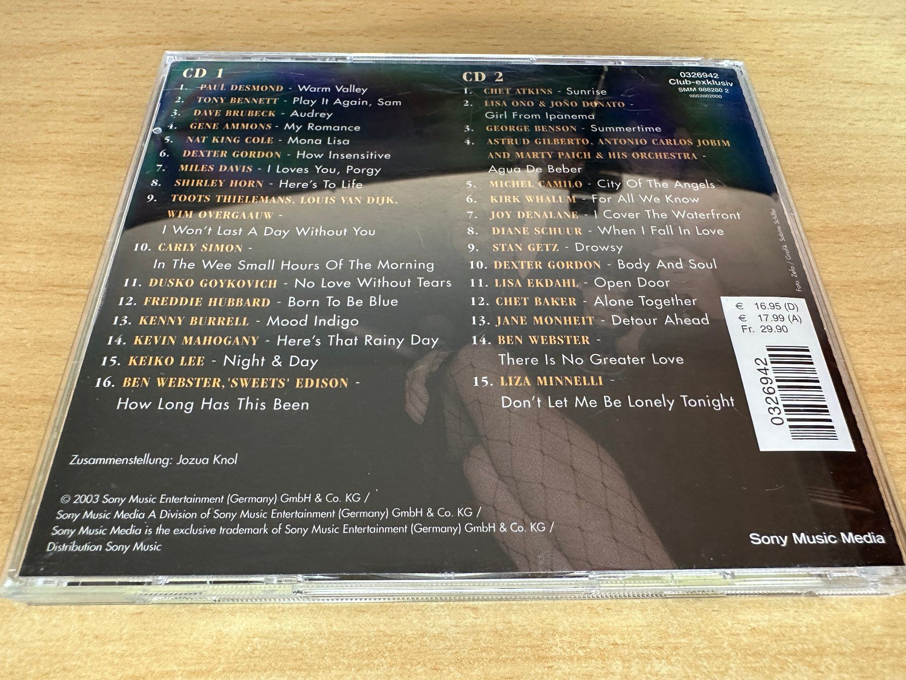 CD: Various – Kuschel Jazz Vol. 2 - 2 CD – Usato da Rikon im Tösstal venduto da Alpenmutz 1