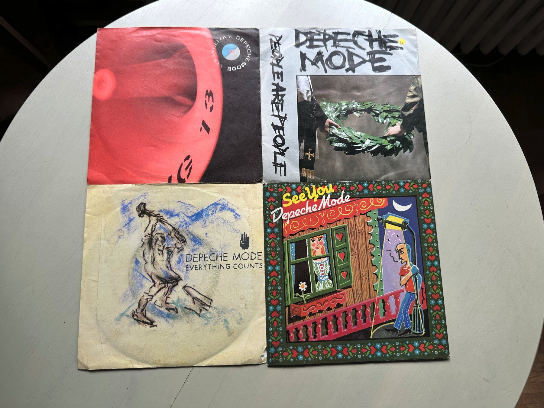 Schallplatten: DEPECHE MODE tolle rare Singles Kult Top Hit Synth 80's – Gebraucht aus Basel von Partridge