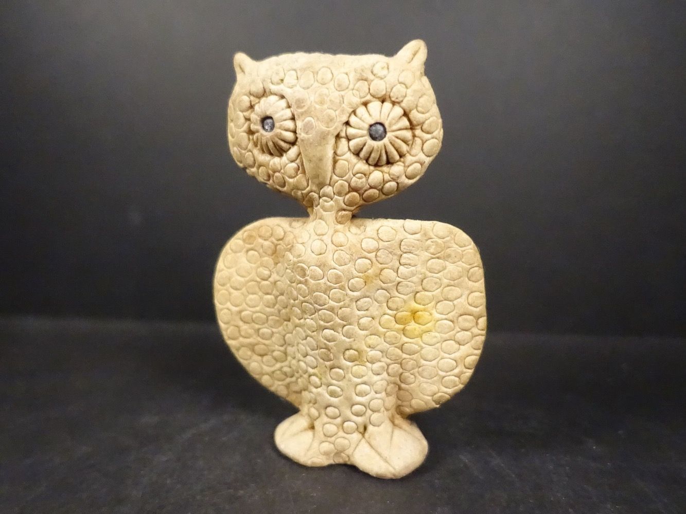 Statuette: Eule aus Leder – Usato da Russikon venduto da Eulenfeder