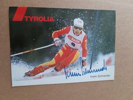 Vreni Schneider - Handsigniert  - 80/90er Jahre Karte