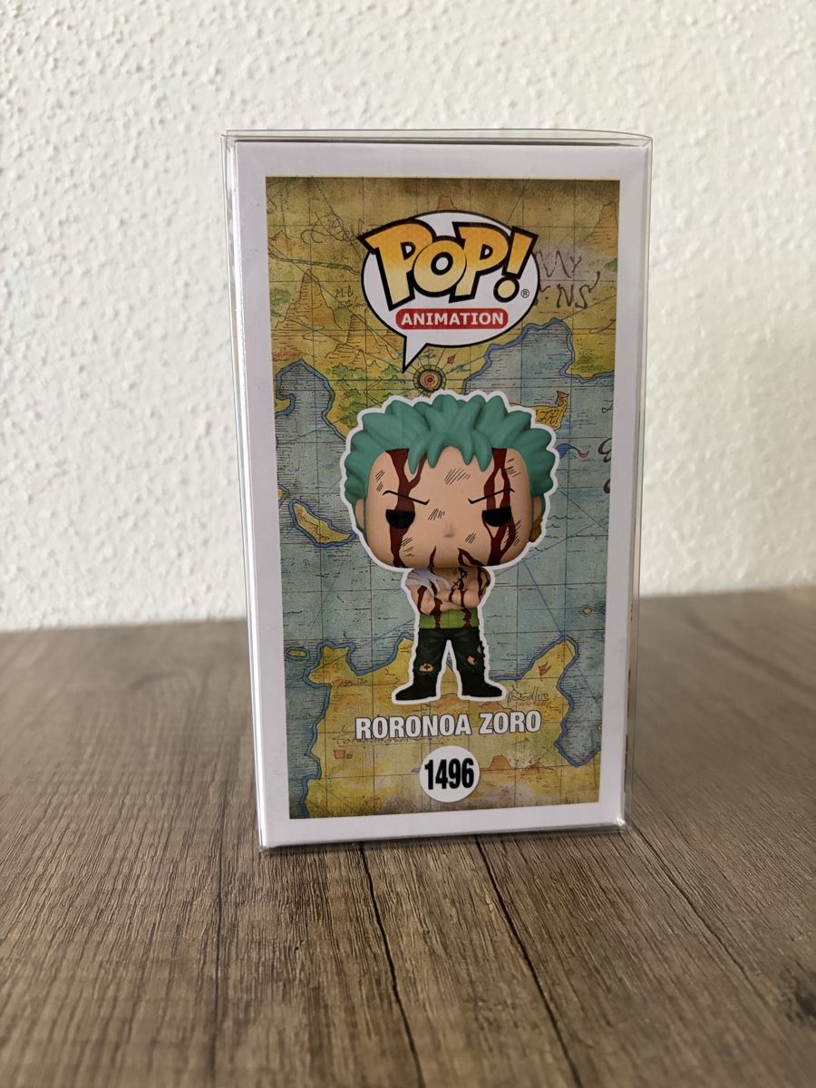Funko Figuren: Funko pop roronoa Zoro 1496 hot topic exclusive glow error – Neu und originalverpackt aus  von  1