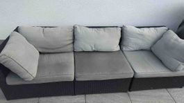 Gartensofa Rattan