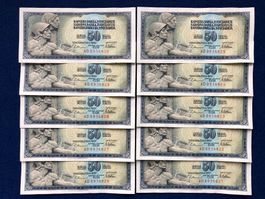Belgrad 1978 - Jugoslawien - 10x50 Dinara
