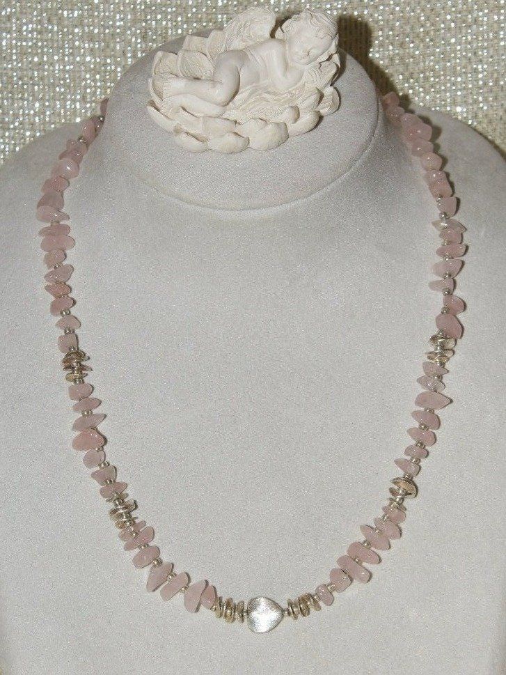 Catenine: Halbedelsteinkette Rosenquarz – Nuovo e nell'imballaggio originale da Kriens venduto da Wolly85