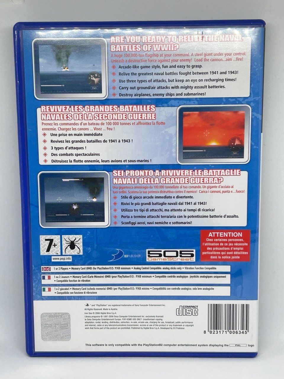 Sony Giochi: Iron Sea per la console (PS2) – Usato da Giubiasco venduto da LorisVale 1