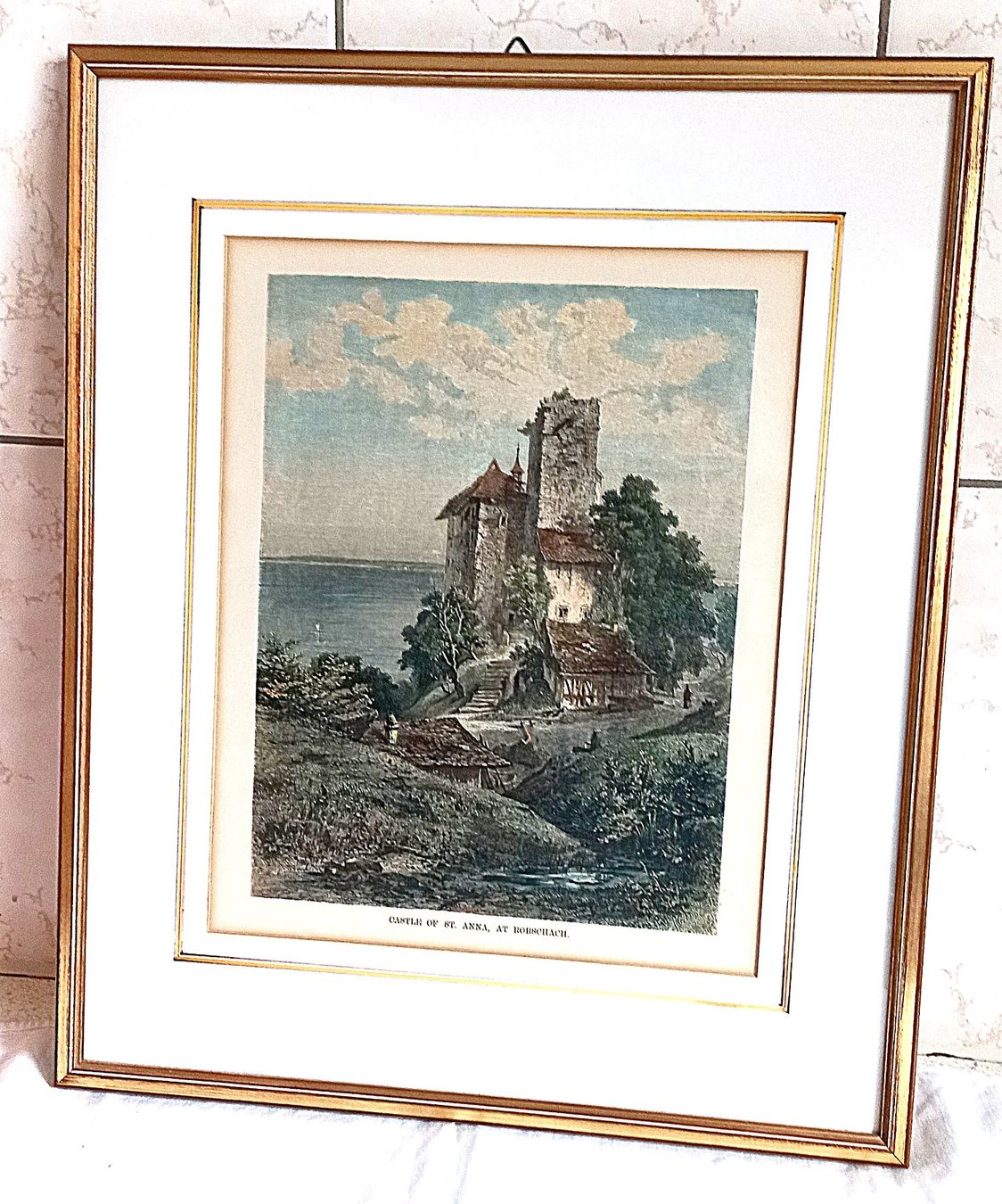 Incisioni: Schloss Rorschach Kupferstich Coloriert – Usato da Baar venduto da 2cvbaar