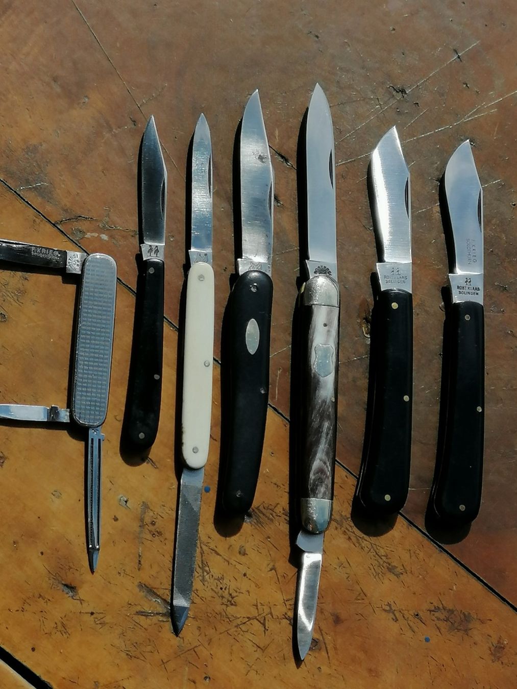 Solingen Taschenmesser: SAMMLER MESSER ,ROBERT KLAAS SOLINGEN 7 STÜCK. – Neu (gemäss Beschreibung) aus Maschwanden von OliverM05 7