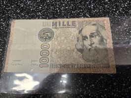 Banknote Italien 1000 Lire Marco Polo 1982 gebraucht
